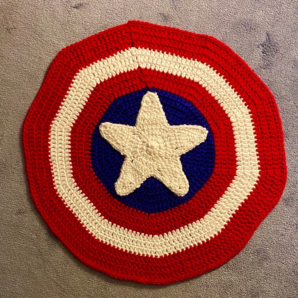 Hand Crafted Crocheted Kids Super Hero Blanket